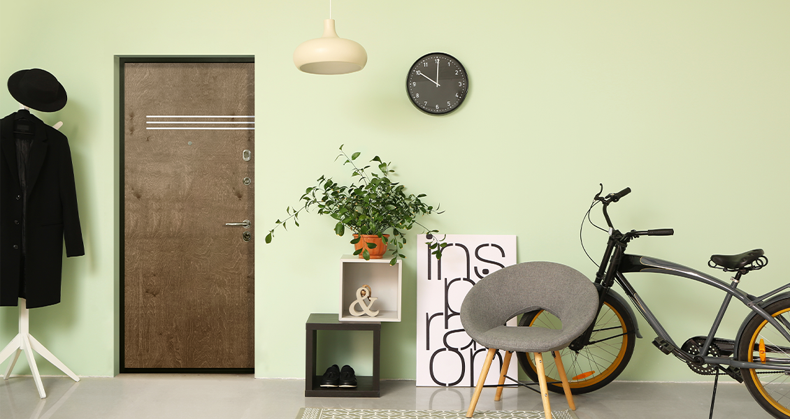 Входная дверь «Винсент» в отделке бьорк «Шабо», патина черная