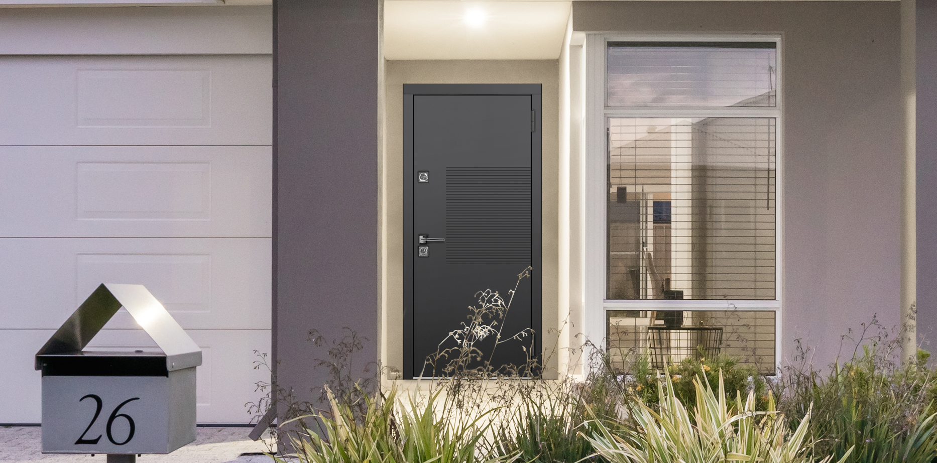 Модель «Бронкс»&nbsp;—&nbsp;входная дверь в дом с отделкой из дерева&nbsp;