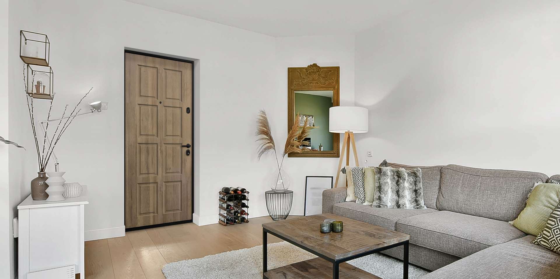 Входная дверь «Рио» с отделкой «Дуб Вотан»