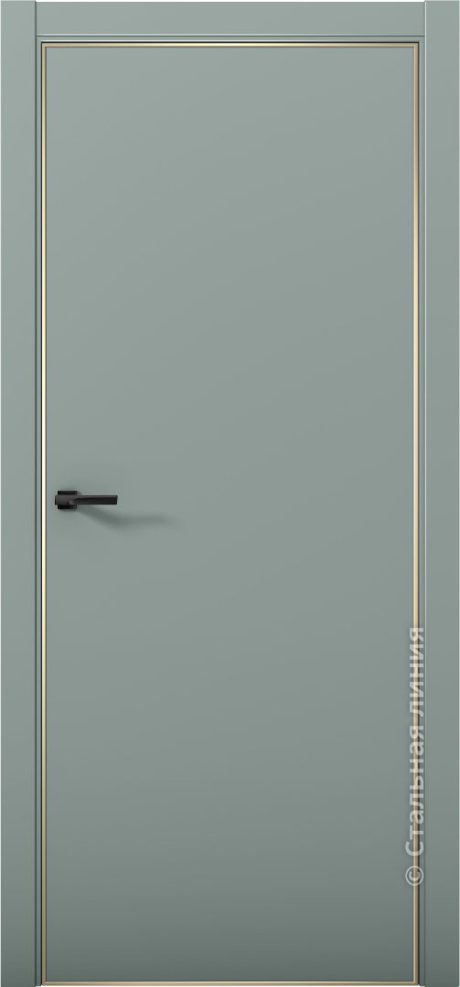 Межкомнатная дверь Палладий 1 (palladij 1 deep green gold edition), цвет: «Deep green»