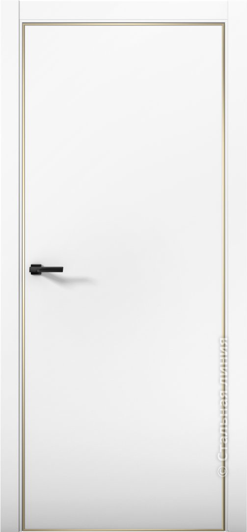 Межкомнатная дверь Палладий 1 (palladij 1 alyaska gold edition), цвет: «Аляска»