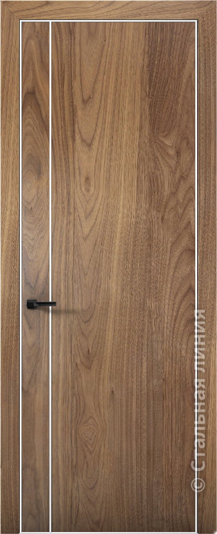 Межкомнатная дверь Плутоний 10 (plutonij 10orekh pekan white edition), цвет: «Орех пекан»